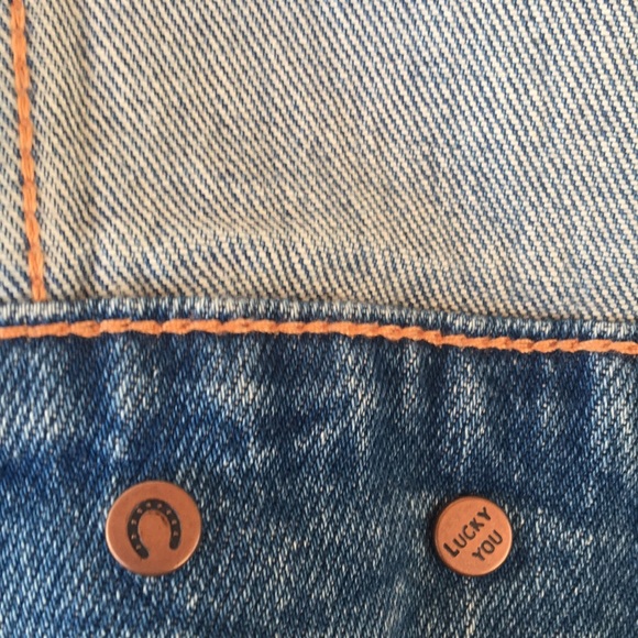 Jean Jacket Light Blue Extra Small Tomboy Trucker Lucky Jacket - Picture 2 of 11